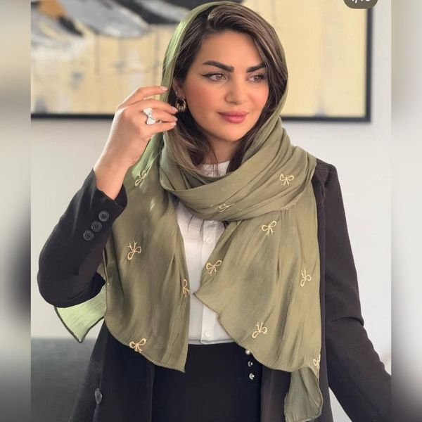 شال پاپیون وارداتی حریرنخ شاین