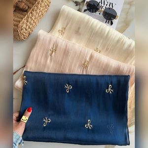 خرید اینترنتی شال پاپیون وارداتی حریرنخ شاین