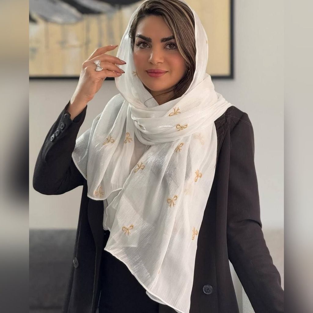 خرید آنلاین شال پاپیون وارداتی حریرنخ شاین