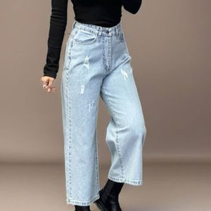 خرید اینترنتی شلوار جین واید لگ