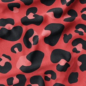 پارچه لباسی پیراهن زنانه پارچه الف مدل کرپ بوگاتی طرح پلنگی کد 4011154