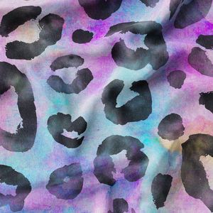 پارچه لباسی پیراهن زنانه پارچه الف مدل کرپ بوگاتی طرح پلنگی کد 4011155