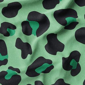 پارچه لباسی پیراهن زنانه پارچه الف مدل کرپ بوگاتی طرح پلنگی کد 4011156