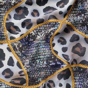 پارچه لباسی پیراهن زنانه پارچه الف مدل کرپ بوگاتی طرح پلنگی کد 4011159