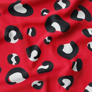 پارچه لباسی پیراهن زنانه پارچه الف مدل کرپ بوگاتی طرح پلنگی کد 4011161