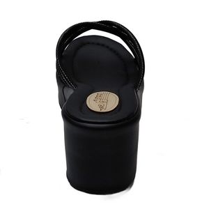 خرید اینترنتی صندل زنانه لژدار مشکی با بند نگین‌دار / آیدا 1053
