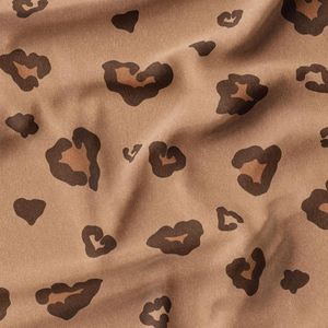 پارچه لباسی پیراهن زنانه پارچه الف مدل کرپ بوگاتی طرح پلنگی کد 4011167