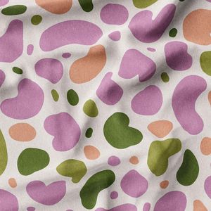 پارچه لباسی پیراهن زنانه پارچه الف مدل کرپ بوگاتی طرح پلنگی کد 4011168