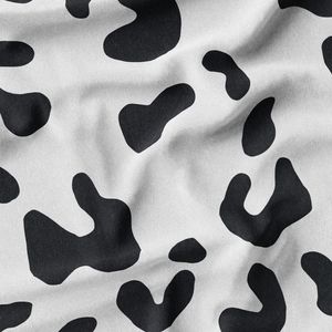 پارچه لباسی پیراهن زنانه پارچه الف مدل کرپ بوگاتی طرح پلنگی کد 4011169