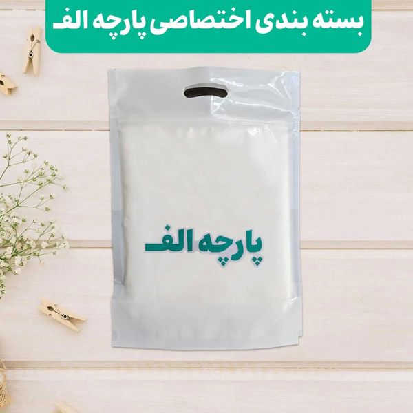 پارچه لباسی پیراهن زنانه پارچه الف مدل کرپ بوگاتی طرح پلنگی کد 4011174
