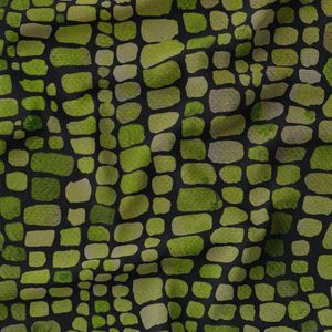 پارچه لباسی زنانه پارچه الف مدل کرپ بوگاتی طرح پوست ماری کد 4011177