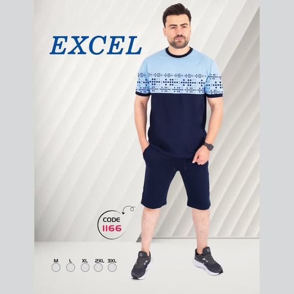 ست تیشرت شلوارک مردانه اکسل 1166