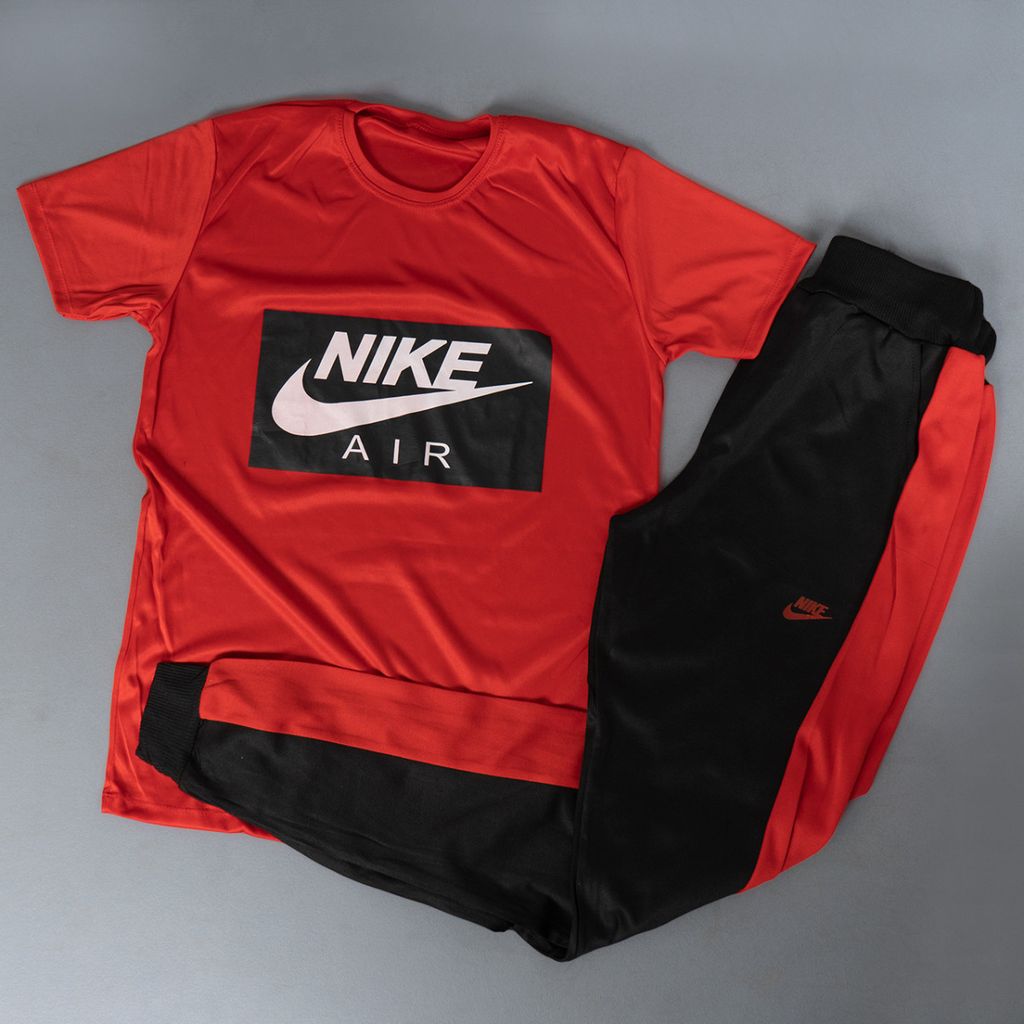 قیمت ارزان ست تیشرت شلوار Nike Air قرمز مردانه مدل Rana