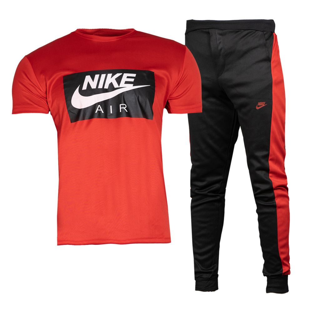 فروش اینترنتی ست تیشرت شلوار Nike Air قرمز مردانه مدل Rana