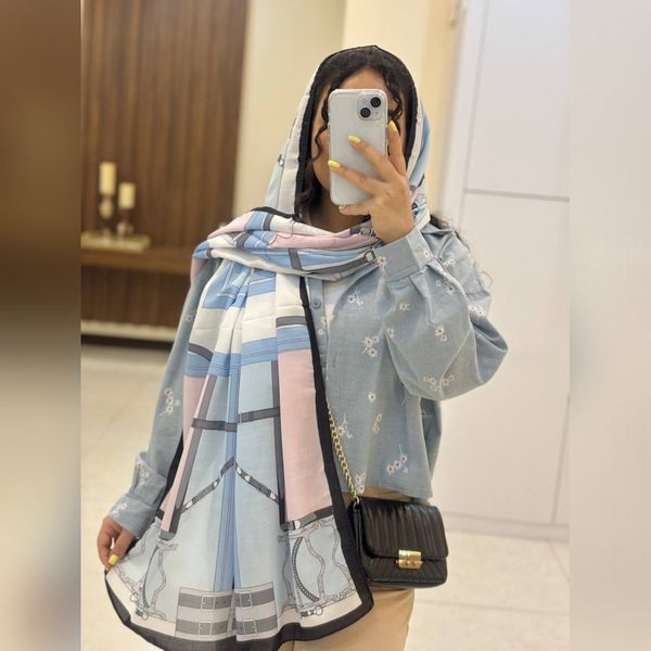 شال کارتیر نخ پنبه تابستانه