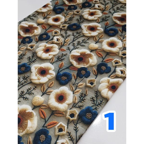 پارچه تریکو لاکرا طرحدار گل