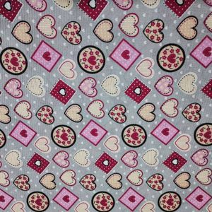 قیمت پارچه آشپزخانه پلی پنبه طرح قلبی عرض 1.5 کد 02