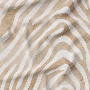 پارچه لباسی پارچه الف مدل کرپ بوگاتی طرح زبرا کد 4011199