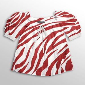 قیمت ارزان پارچه لباسی پارچه الف مدل کرپ بوگاتی طرح زبرا کد 4011201