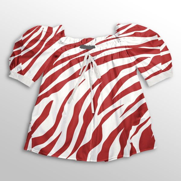 پارچه لباسی پارچه الف مدل کرپ بوگاتی طرح زبرا کد 4011201