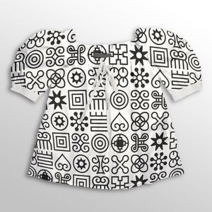 فروش اینترنتی پارچه لباسی شومیز پارچه الف مدل کرپ بوگاتی طرح سنتی آفریقایی کد 4011218