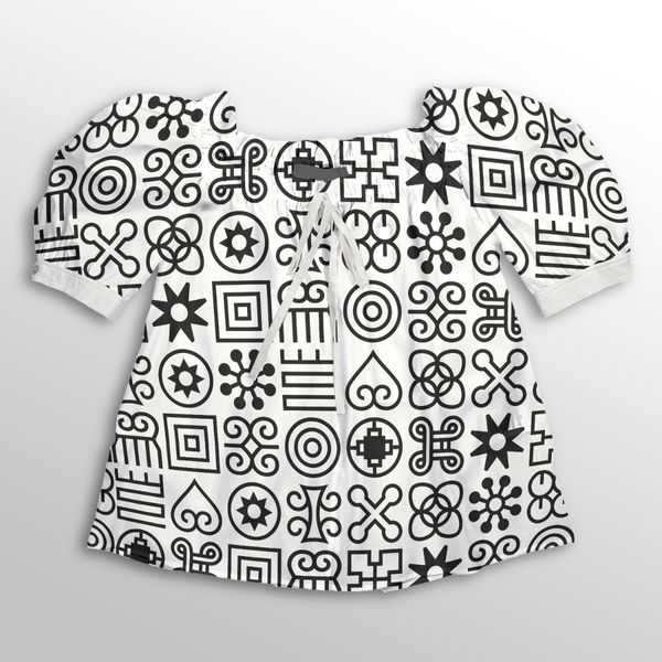 پارچه لباسی شومیز پارچه الف مدل کرپ بوگاتی طرح سنتی آفریقایی کد 4011218