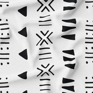 پارچه لباسی شومیز پارچه الف مدل کرپ بوگاتی طرح سنتی آفریقایی کد 4011220