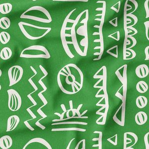 پارچه لباسی شومیز پارچه الف مدل کرپ بوگاتی طرح سنتی آفریقایی کد 4011226