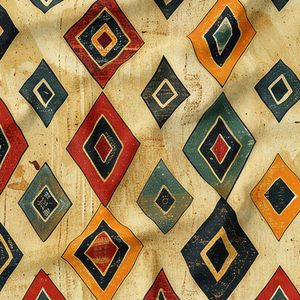 پارچه لباسی شومیز پارچه الف مدل کرپ بوگاتی طرح سنتی آفریقایی کد 4011241