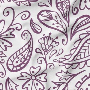 پارچه لباس ساحلی پارچه الف مدل کرپ بوگاتی طرح سنتی بته جقه کد 4011247