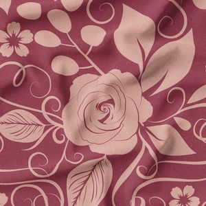 پارچه لباس ساحلی پارچه الف مدل کرپ بوگاتی طرح سنتی بته جقه کد 4011252