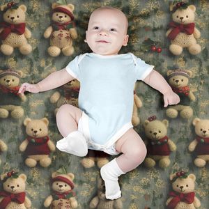 خرید آنلاین پارچه مخمل طرح سه بعدی تدی زمستونی کد 5013489