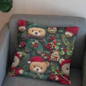 خرید انلاین پارچه مخمل طرح سه بعدی تدی زمستونی کد 5013490