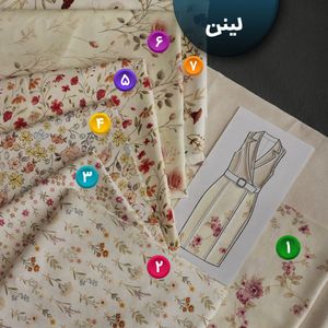 خرید آنلاین لینن کتان طرحدار
