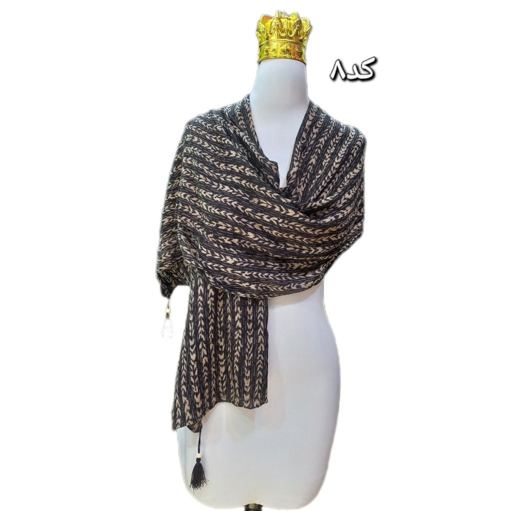 مشخصات شال برشکا طرح دار کد 638