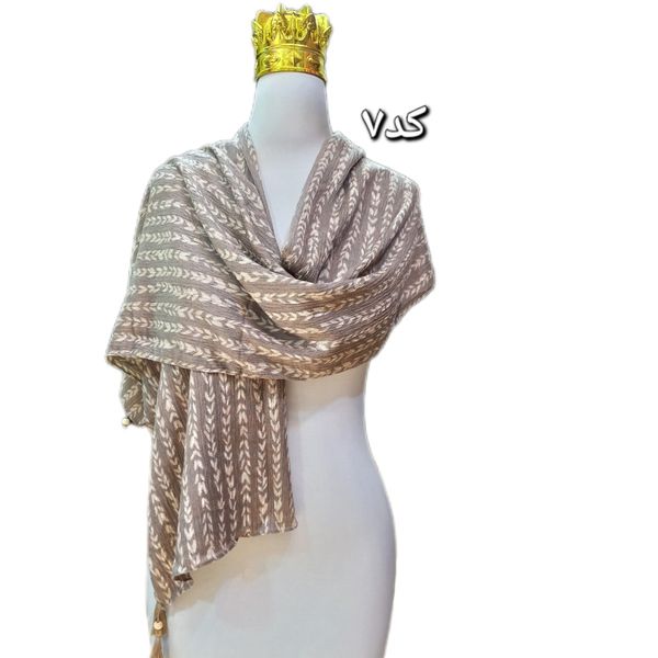 شال برشکا طرح دار کد 638