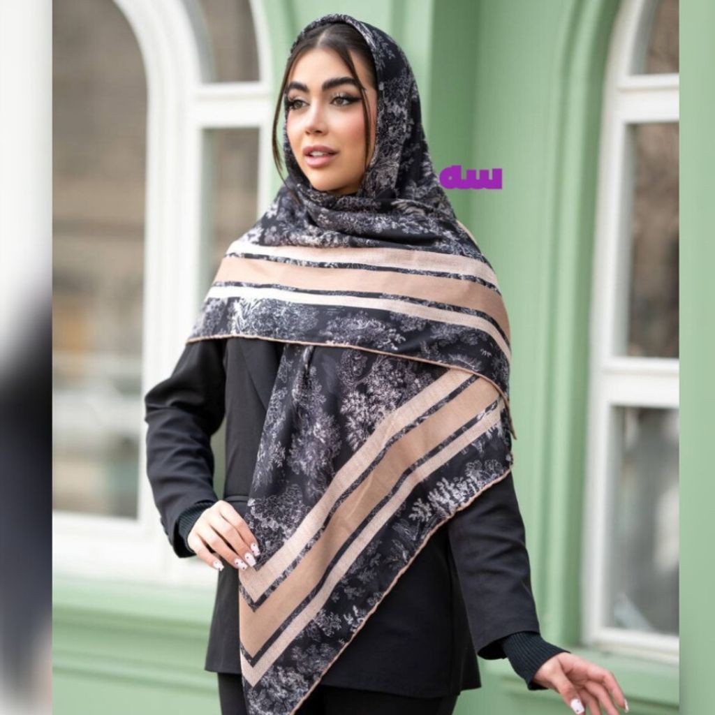 مشخصات روسری سوپر کرپ دست دوز