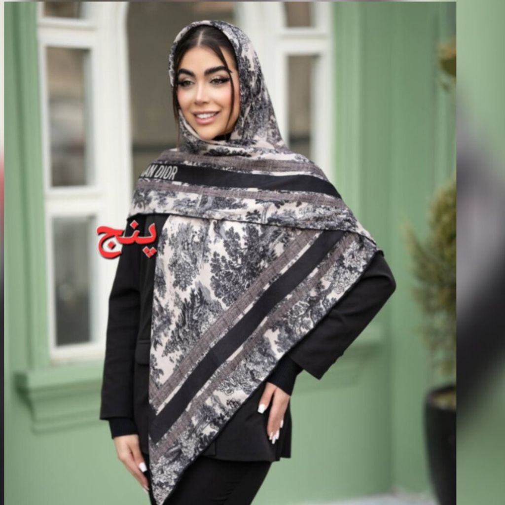 مشخصات روسری سوپر کرپ دست دوز