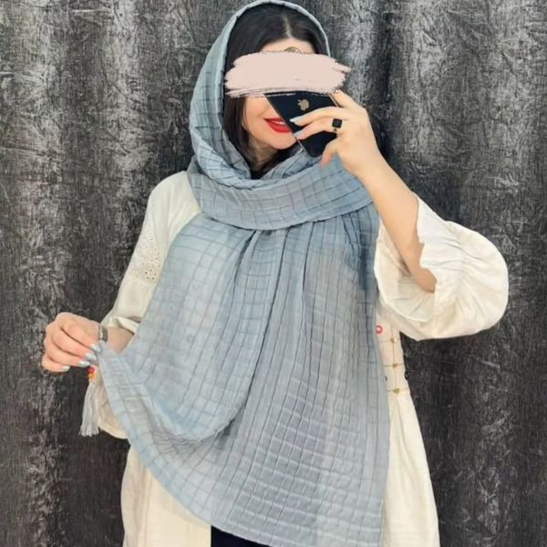 شال لنین پلیسه مربعی