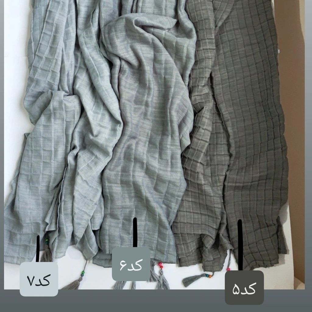 قیمت ارزان شال لنین پلیسه مربعی