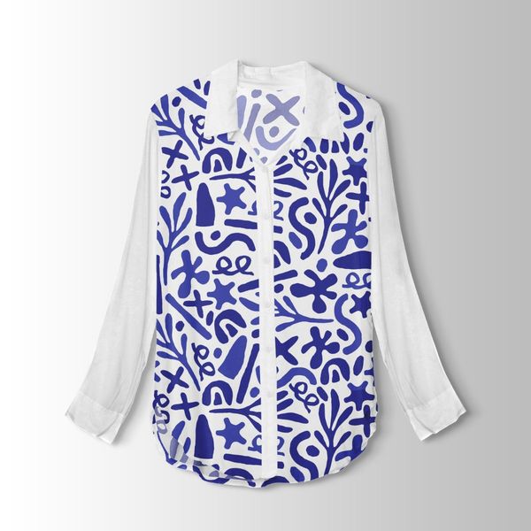 پارچه لباسی شومیز پارچه الف مدل کرپ بوگاتی طرح بوهو کد 4011278