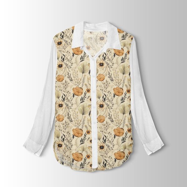 پارچه لباسی شومیز پارچه الف مدل کرپ بوگاتی طرح بوهو کد 4011294