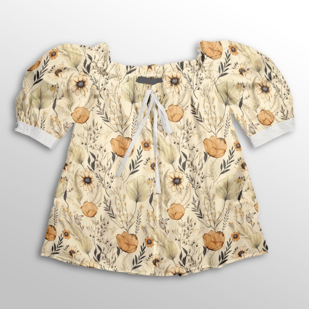 فروش اینترنتی پارچه لباسی شومیز پارچه الف مدل کرپ بوگاتی طرح بوهو کد 4011294