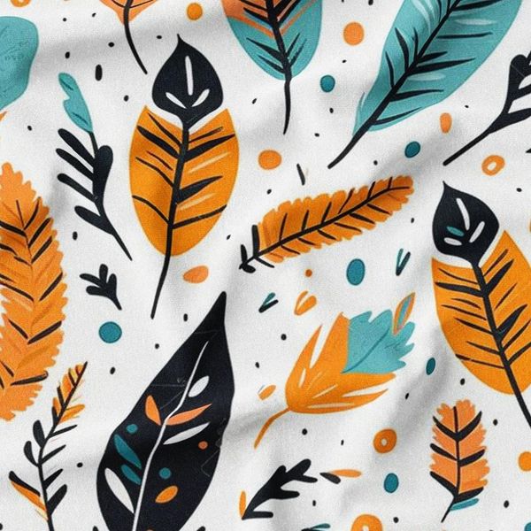 پارچه لباسی شومیز پارچه الف مدل کرپ بوگاتی طرح بوهو کد 4011298