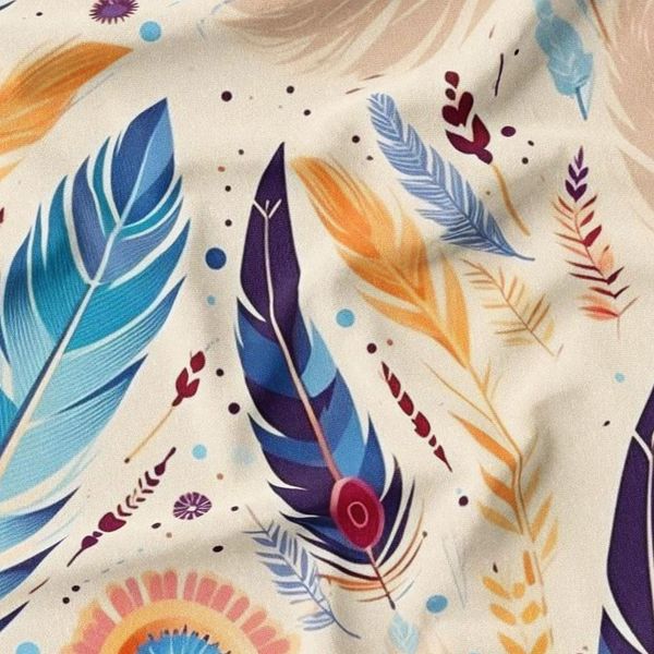 پارچه لباسی شومیز پارچه الف مدل کرپ بوگاتی طرح بوهو کد 4011303