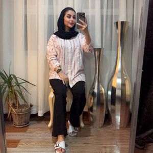 خرید انلاین شومیز زنانه راه راه پری
