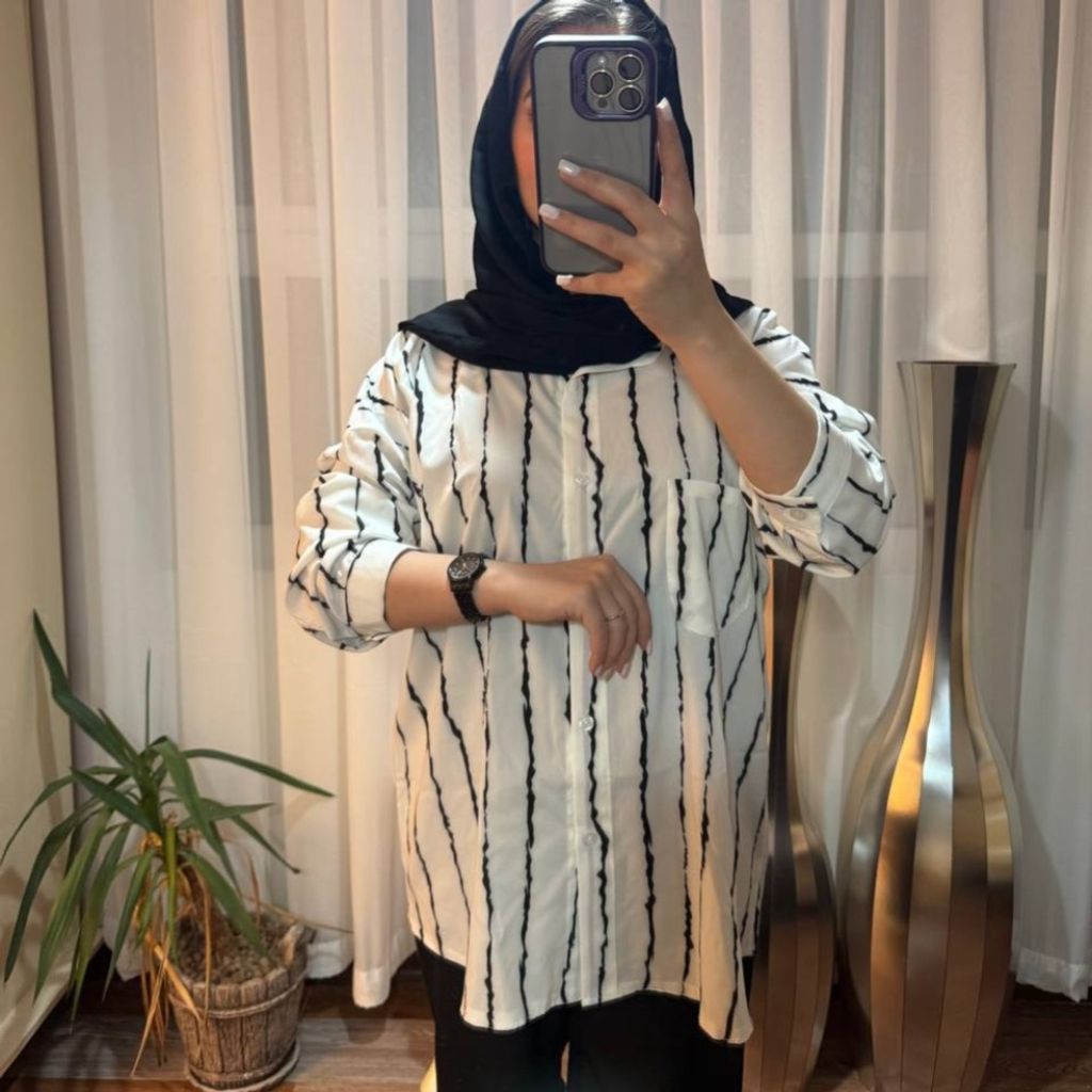 قیمت شومیز زنانه راه راه پری
