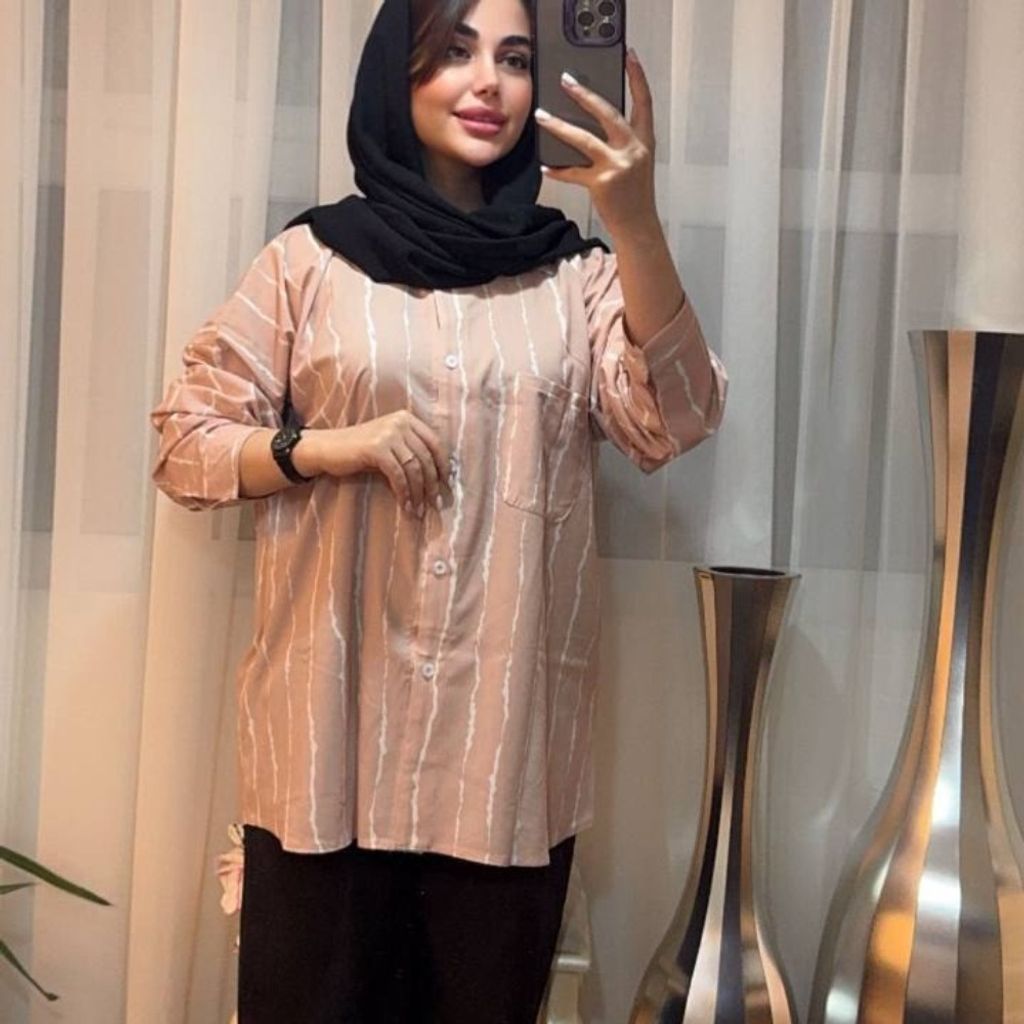 مشخصات شومیز زنانه راه راه پری