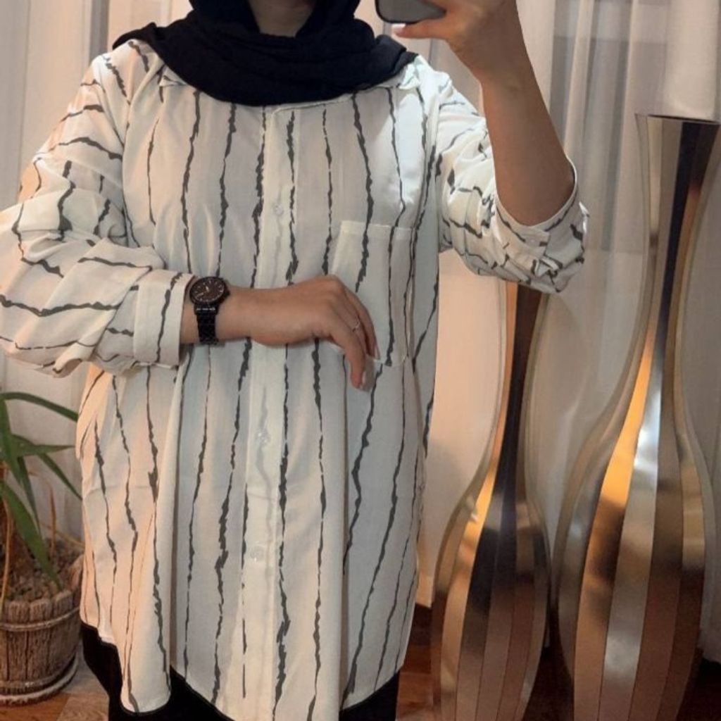 قیمت ارزان شومیز زنانه راه راه پری