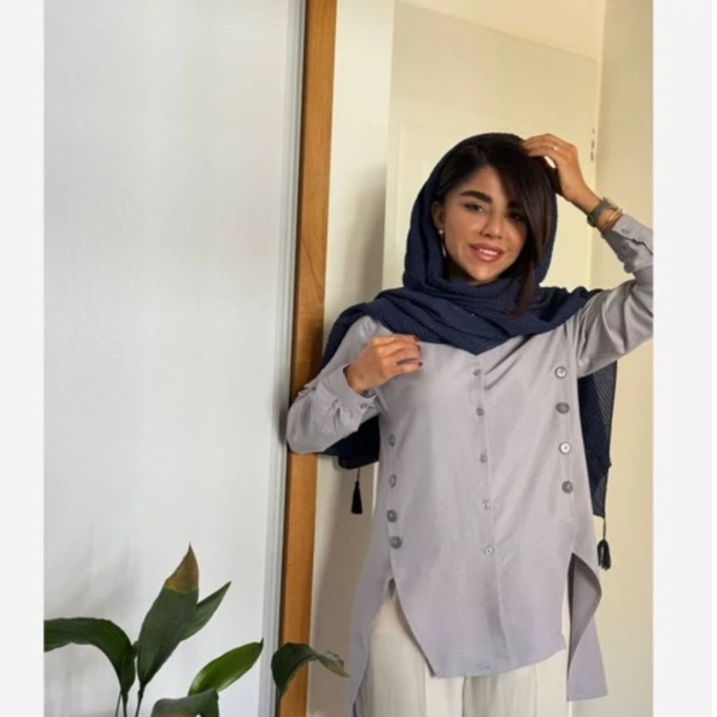 خرید اینترنتی مانتو شومیزی مینل